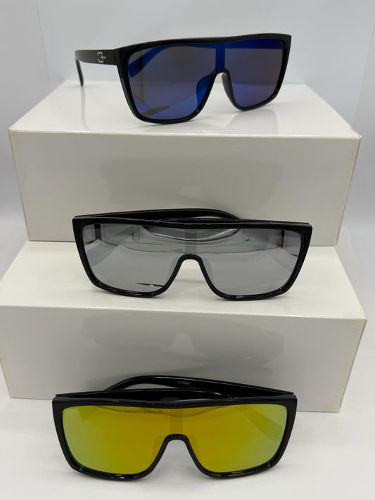 FSH Bold Shield Sunglasses – Reflective Lens Edition