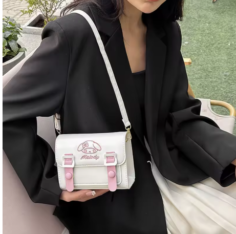Anime Sanrio Crossbody Bags – Hello Kitty, My Melody, Kuromi & Cinnamoroll Designer Shoulder Bags for Women & Girls